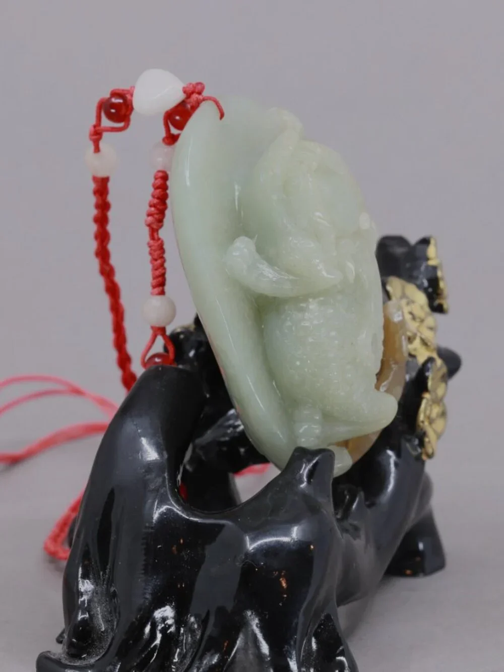 Chinese Hetian Jade Statue w Toad